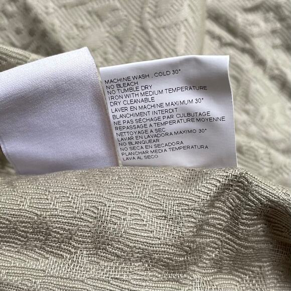 Frette at Home Pair (2) Arabesque Fashion Euro Sham Stone Jacquard NEW - Picture 7 of 7